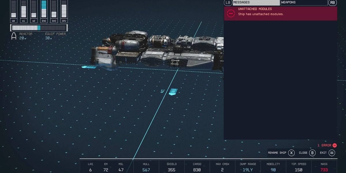 How to fix unattached modules in Starfield